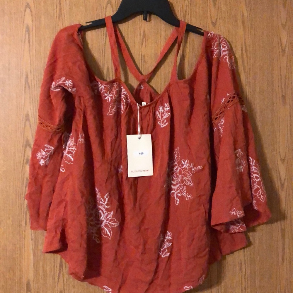 Cold shoulder blouse